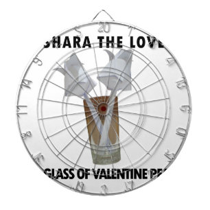Touch of Romance: A Peaceful Valentine's Day Dartboard With Darts