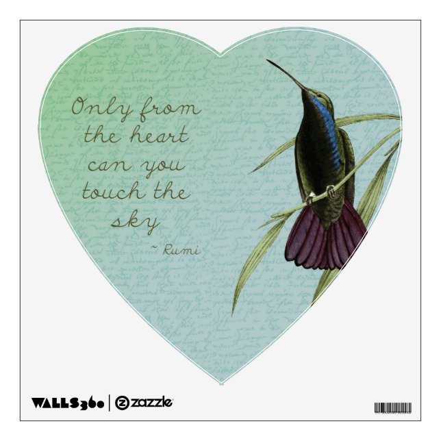 Touch the Sky Hummingbird Wall Sticker (Front)