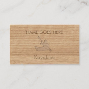 "Touch Wood" Kayaking Business Cards