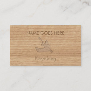 "Touch Wood" Kayaking Business Cards