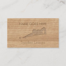 "Touch Wood" Snooker Business Cards