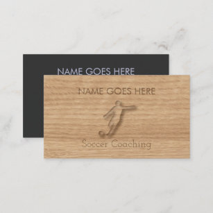 "Touch Wood" Soccer Coaching Business Cards