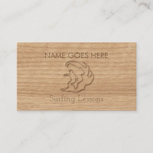 Touch Wood Surfing Business Cards