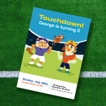 Touchdown American Football Kids Birthday