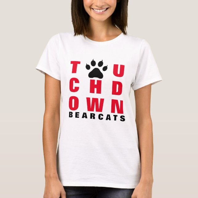 Touchdown Bearcats Football Season T-Shirt (Front)