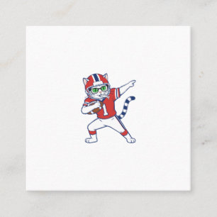 Touchdown Cat Square Business Card