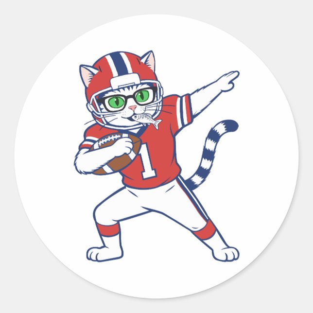 Touchdown Cat  Stickers (Front)