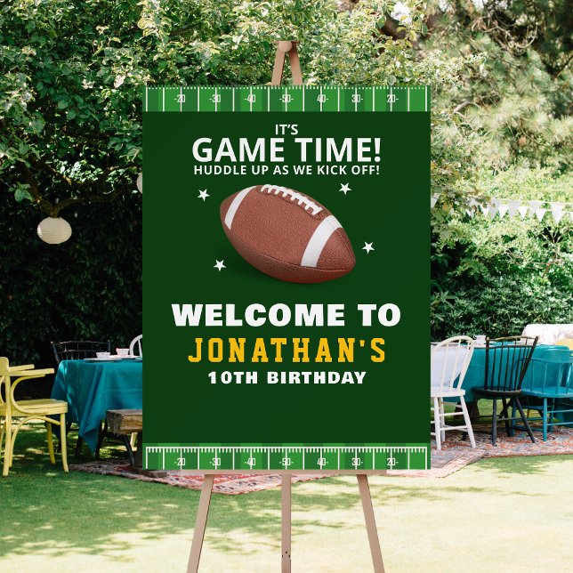  Touchdown Celebration: Football Field Birthday bo Foam Board (Creator Uploaded)