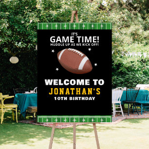 Touchdown Celebration: Football Field Birthday boy Foam Board