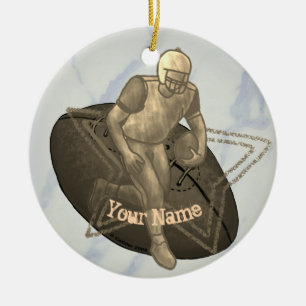 Touchdown football ornament