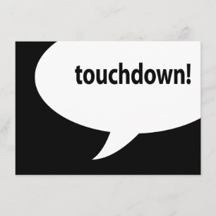 touchdown! invitation