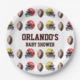 Touchdown Table Paper Plates Football Theme Party