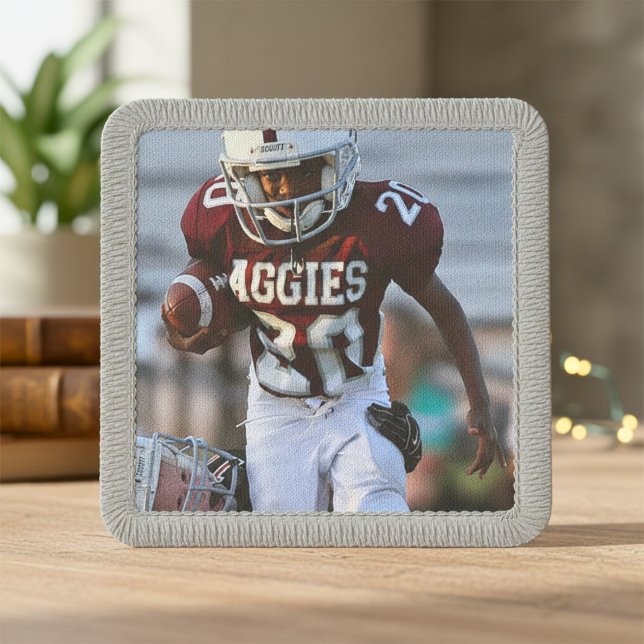 Touchdown Tribute Your Football Photo Custom Patch (Touchdown Tribute Your Football Photo Custom Patch)