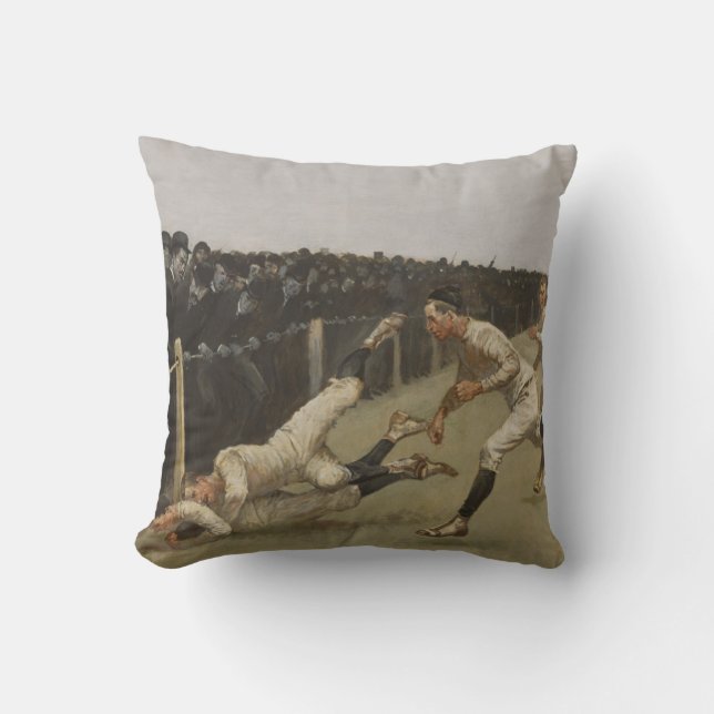 Touchdown, Yale vs. Princeton, Thanksgiving Day, Throw Pillow (Front)