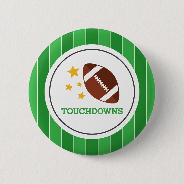 Touchdowns Gender Reveal Button (Front)