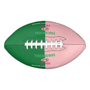 Touchdowns or Tutus Gender Reveal Football