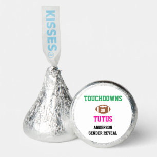 Touchdowns or Tutus Gender Reveal Hershey®'s Kisses®