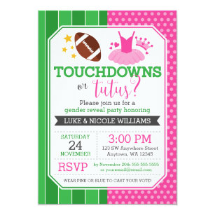 gender reveal invitations zazzle