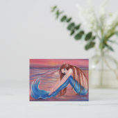 Touched by the Sun Mermaid business cards By Renee (Standing Front)