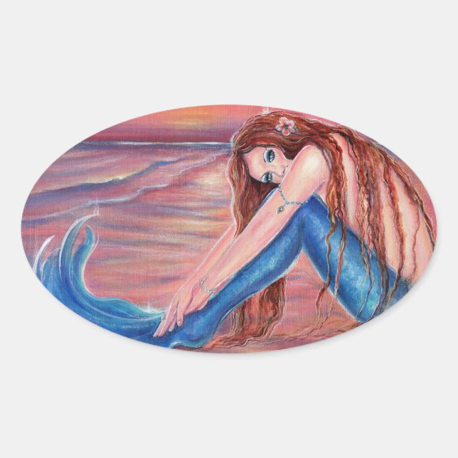 Touched by the sun mermaid stickers By Renee (Front)