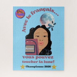 Toucher la lune avec le français jigsaw puzzle