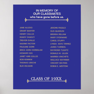 Touching, Class Reunion Memorial Tribute  Poster