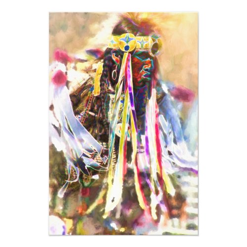 TOUCHING MOTHER EARTH Native Dancer Photo Print