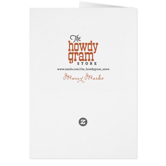 Touching, Sarcastic Expression of Friendship Card (Back)