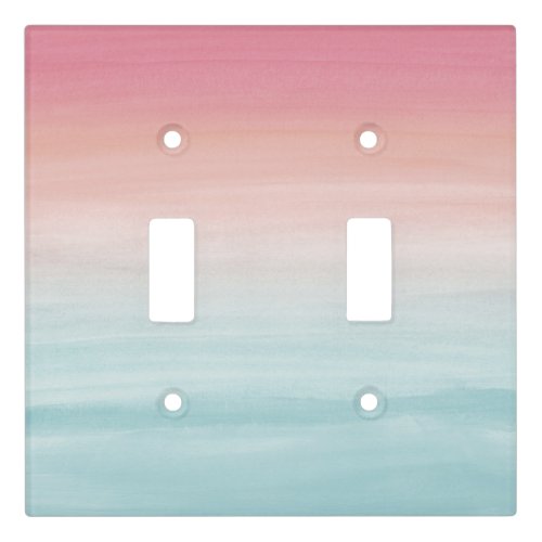 Touching Watercolor Abstract Beach  Dream 1 Light Switch Cover
