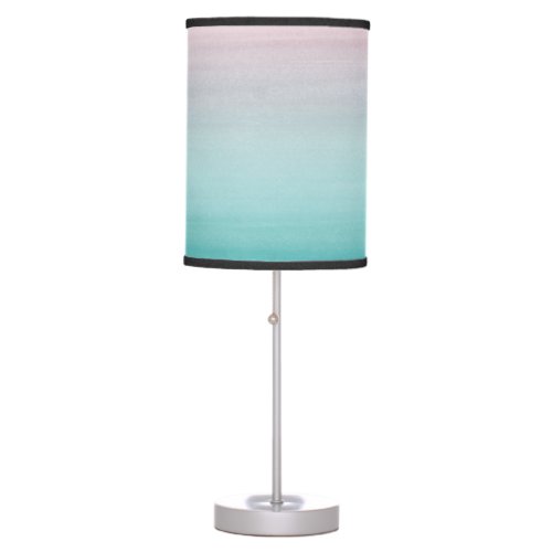 Touching Watercolor Abstract Beach Dream 4 Table Lamp