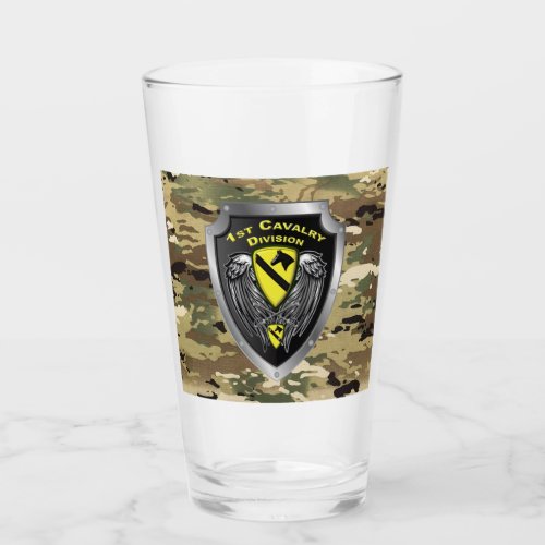Tough 1st Cavalry Division Glass