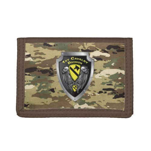 Tough 1st Cavalry Division Trifold Wallet