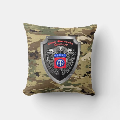 Tough 82nd Airborne Division Throw Pillow
