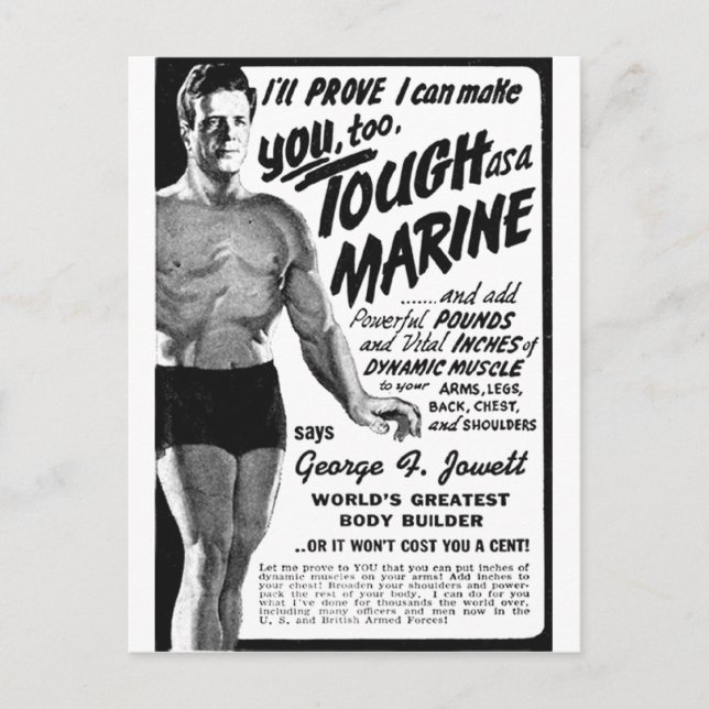 Tough As A Marine! Postcard (Front)