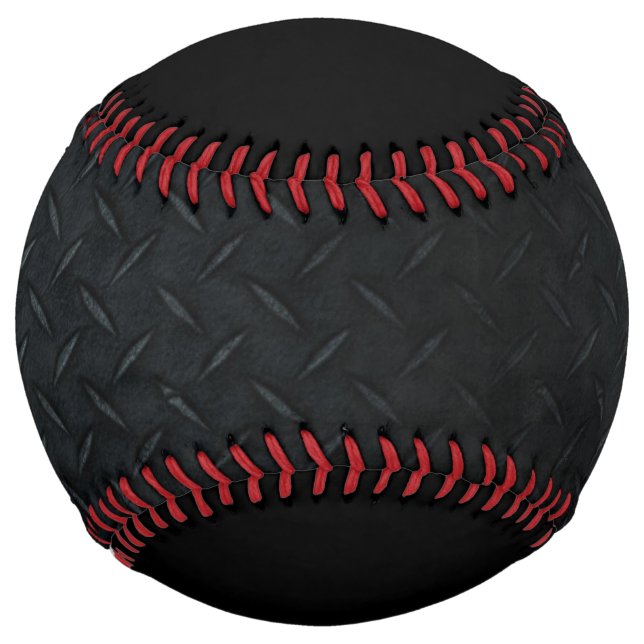 Tough Black Diamond Plate Pattern Softball (Front)