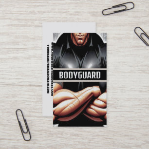 Tough Bodyguard With Big Muscles Business Card