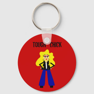 Tough Chick Keychain