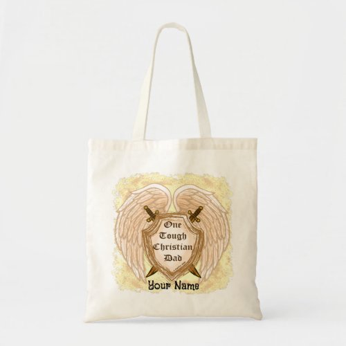 Tough Christian Dad  Tote Bag