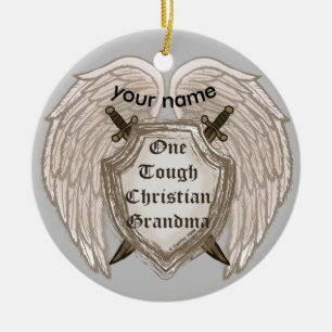 Tough Christian Grandma ornament