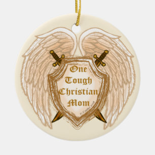 Tough Christian Mom  ornament