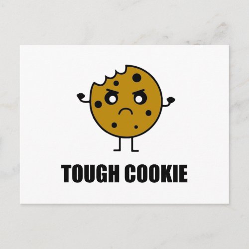 Tough Cookie Funny Postcard