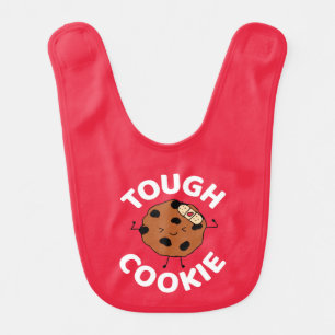 Tough Cookie Hope You Feel Better Funny Design Baby Bib