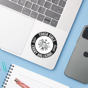 Tough Girls Carry Halligans Funny Firefighter Cool Sticker