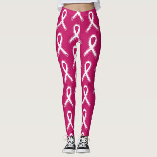 Tough Girls Wear Pink Breast Cancer Awareness Leggings