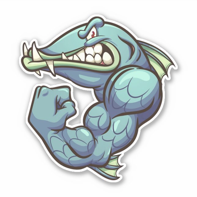 Tough Guy - Barracuda Sticker (Front)