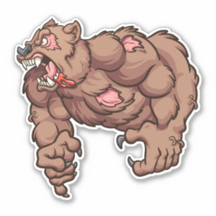 Tough Guy - Bear Sticker
