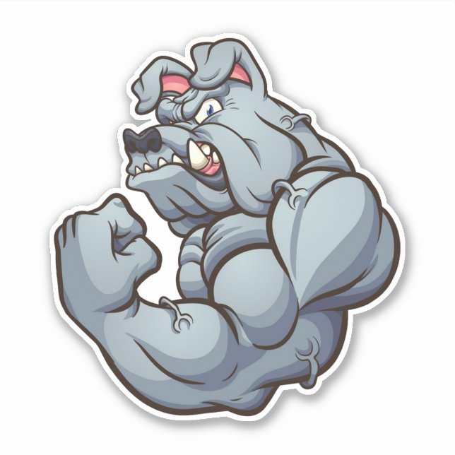 Tough Guy - Bulldog Sticker (Front)