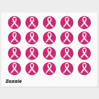 Tough Guys Wear Pink Breast Cancer Awareness Classic Round Sticker