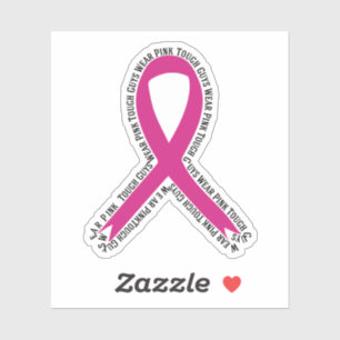 Tough Guys Wear Pink Breast Cancer Awareness Sticker