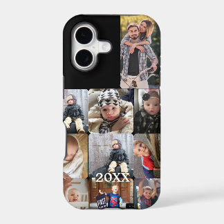 Tough Instagram 15 photos collage with White Frame iPhone 17 Case